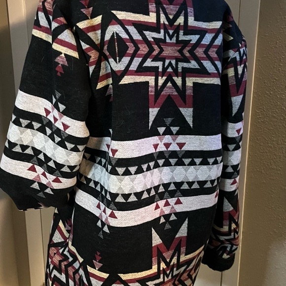 Western fleece hoodie unisex by Nativo nwt in black - Picture 5 of 12